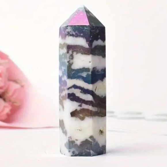 Natural Aura zebra Stone - Picture 5 of 6